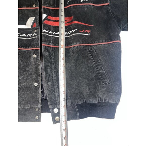 Vintage Dale Earnhardt Jr Leather Jacket Mens XL  Budweiser #8  Racing Nascar - Picture 4 of 16